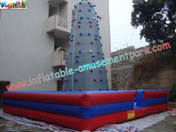 Renting 0.55mm PVC tarpaulin Inflatable Rock Climb Sports Games for Home, Commercial