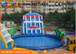 0.9mm PVC Tarpaulin Inflatable Commercial Water Park With Slide