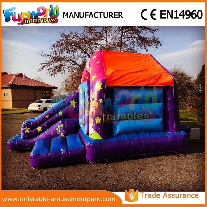 Customized Commercial Inflatable Bouncer Slide / Bouncy Castle Jumping House For Kids